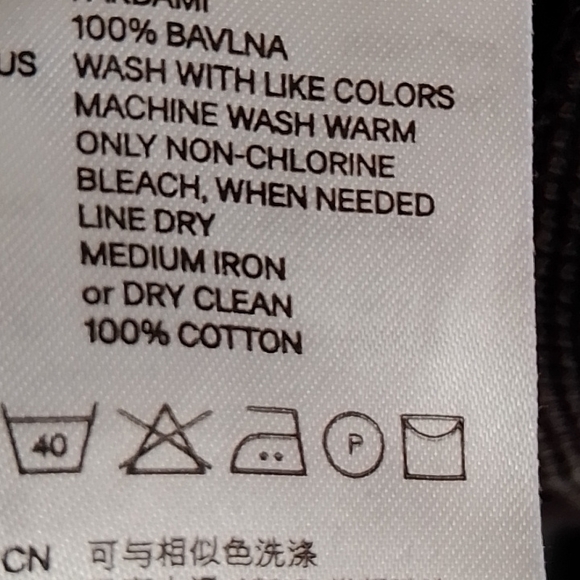 H&M Henley Gray and Black Large - Picture 5 of 6